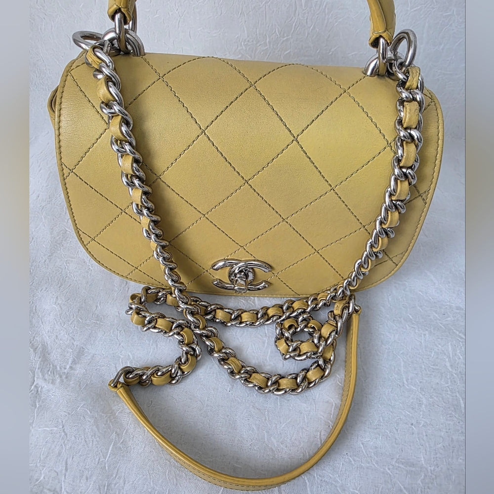 ‼️SOLD‼️ Auth CHANEL Ring My Bag Stitched Flap Crossbody Bag - Picture 11 of 14